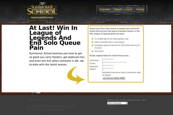 Optimize theme site design template sample