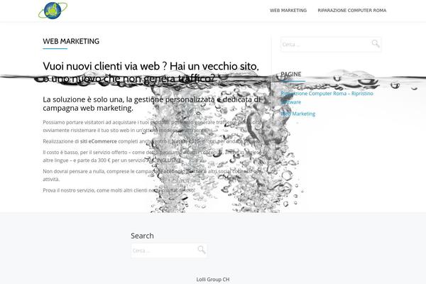 Parallax-one theme site design template sample