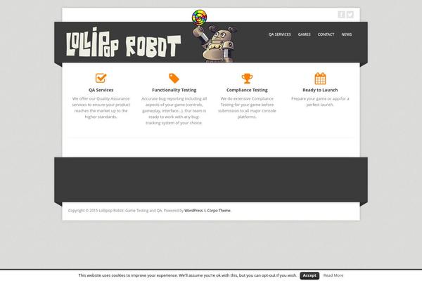Corpo theme site design template sample