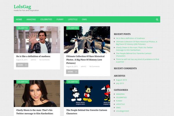 NewsOnline theme site design template sample