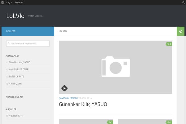 Hueman theme site design template sample