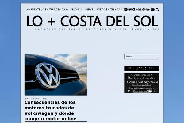 The Fox theme site design template sample