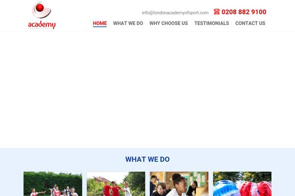 Impreza Child theme site design template sample