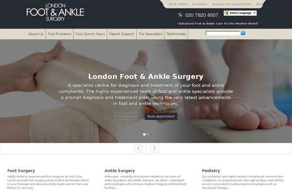 Healthcare theme site design template sample