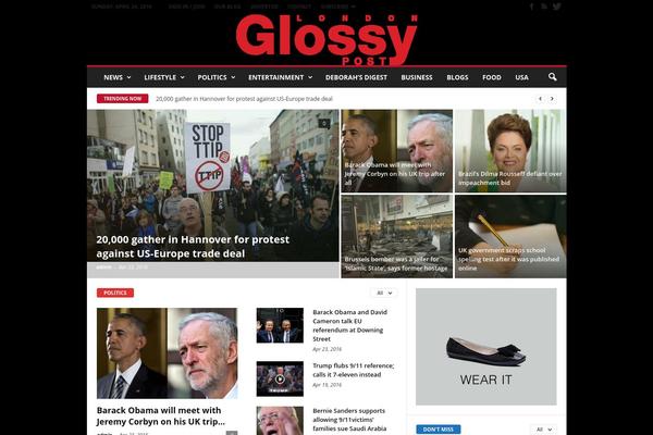 NewsMag theme site design template sample