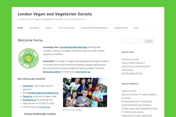 Twenty Twelve theme site design template sample