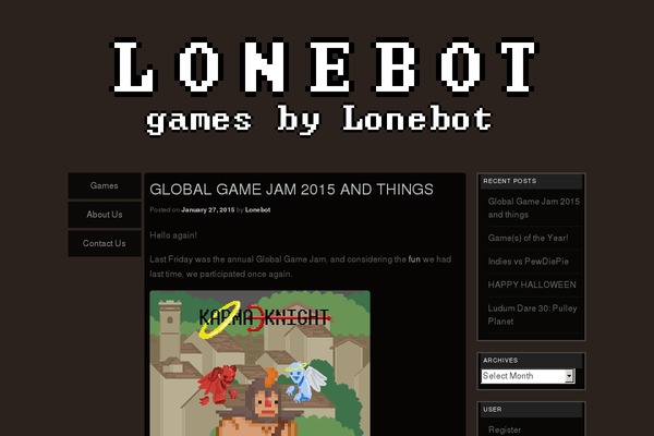 lonebot.net site used Stark Lite