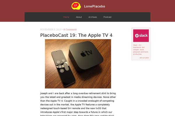 loneplacebo.com site used Loneplacebo