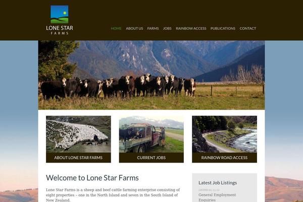 Lonestar theme site design template sample