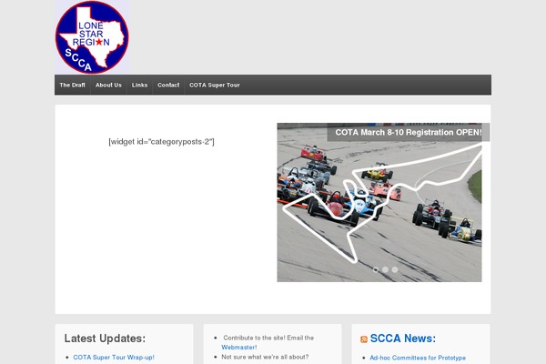 lonestarscca.org site used Responsive