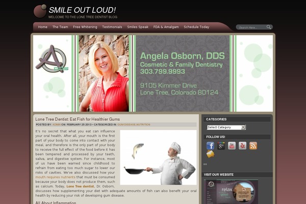 Evening Shade theme site design template sample