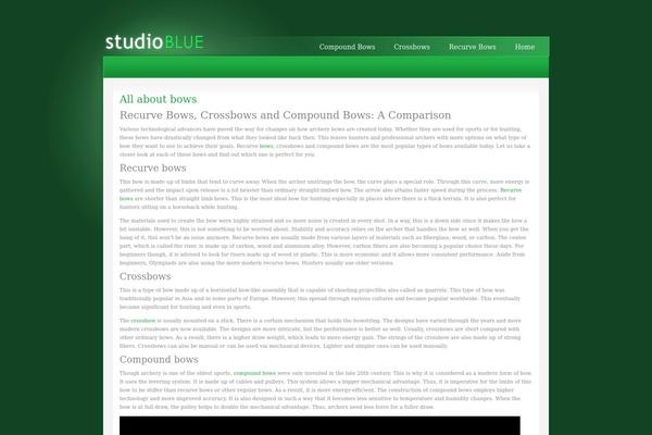 Studioblue theme site design template sample
