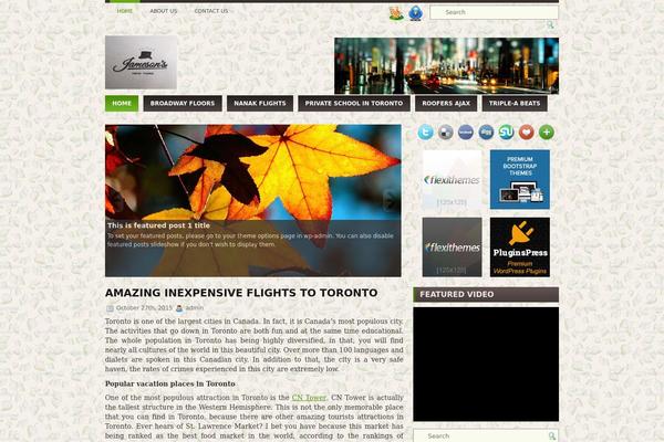Carolina theme site design template sample