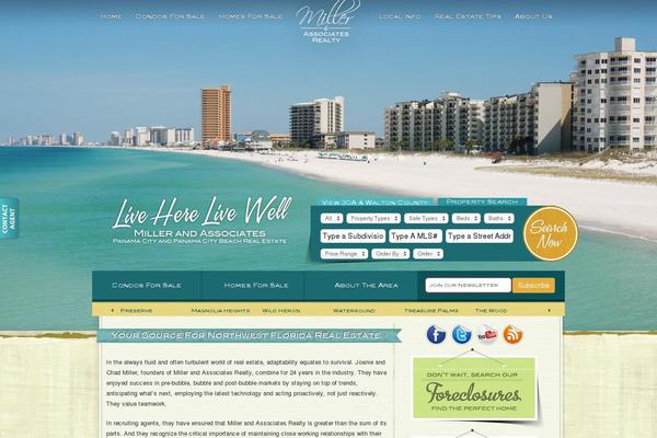 Miller theme site design template sample