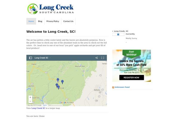 Site using Easy Weather Widget plugin