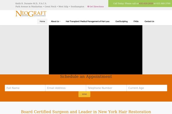 Cosmedical theme site design template sample