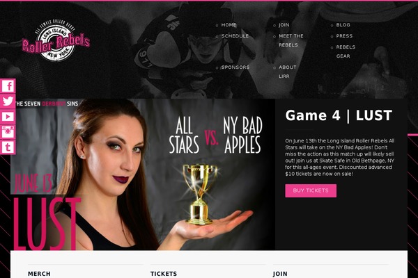 longislandrollerrebels.com site used Gymguide