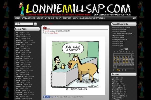 lonniemillsap.com site used Comicpress Greymatter
