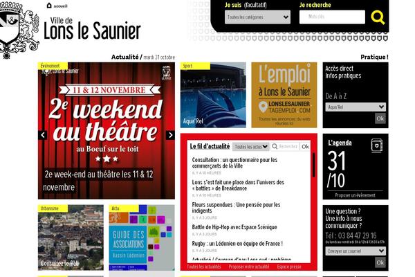 lonslesaunier.fr site used Lons