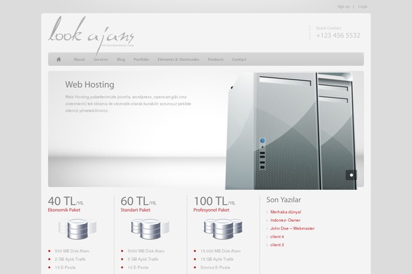 Epsilon theme site design template sample