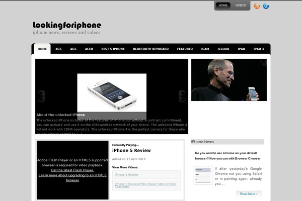 lookingforiphone.com site used Wp1