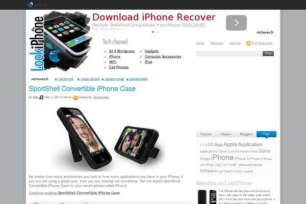 Yabloggy theme site design template sample