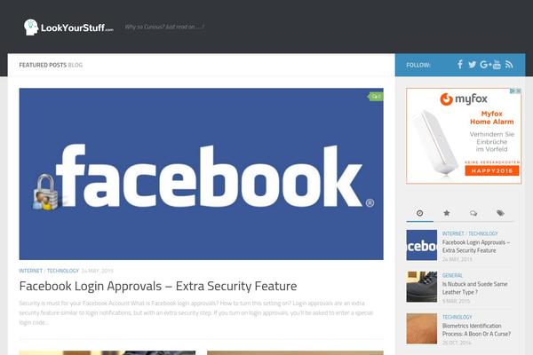 Hueman theme site design template sample