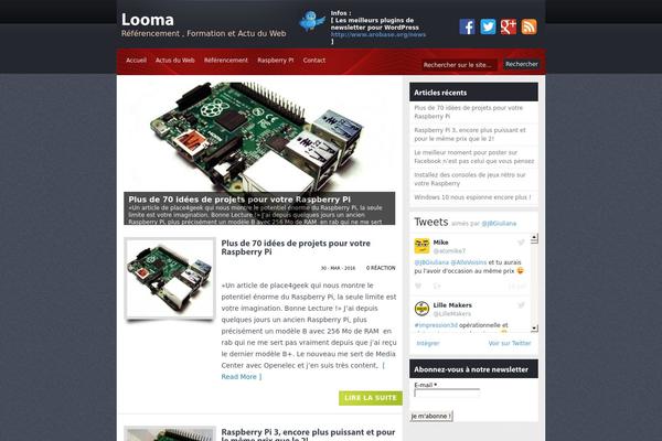 Vulcan theme site design template sample