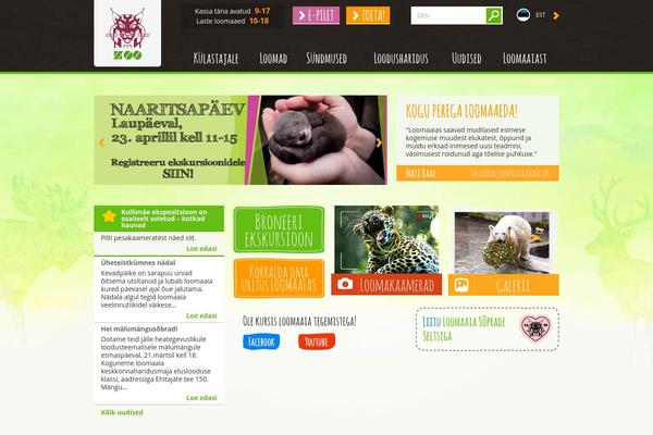 zoo theme site design template sample