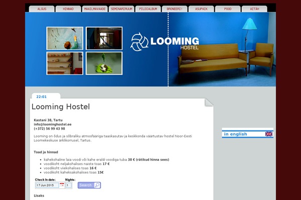 Site using Booking Calendar plugin