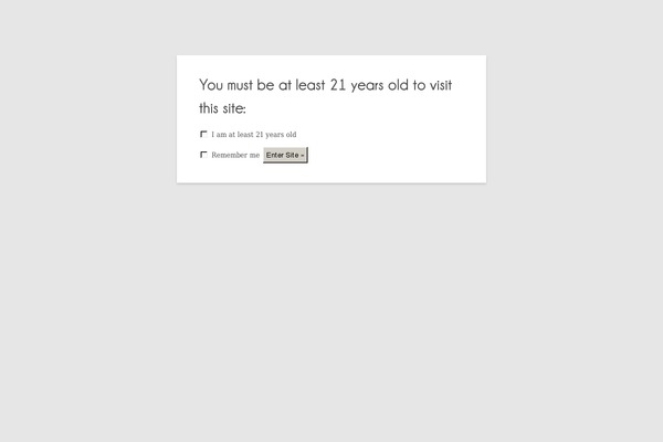 Site using Age Verify plugin