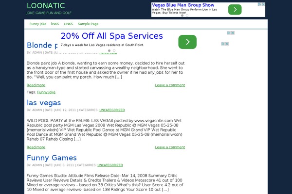 loonatic.org site used Adsticle