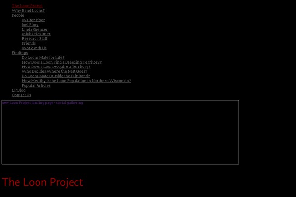 loonproject.org site used Wayfarer