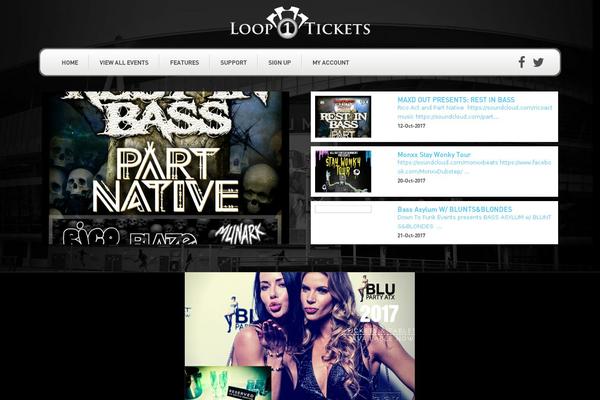 loop1tickets.com site used Loop-theme