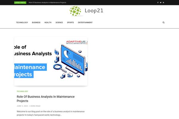 Contentberg theme site design template sample