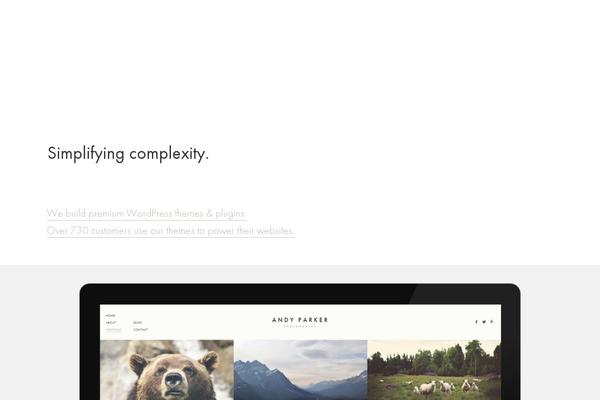 Andyparker theme site design template sample