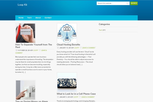 Metric theme site design template sample