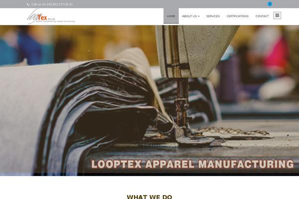 One Page theme site design template sample