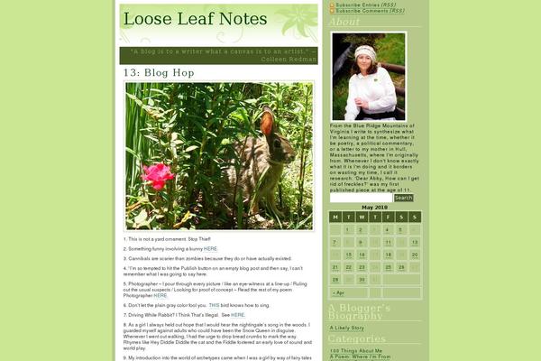 looseleafnotes.com site used Fadonet Alien