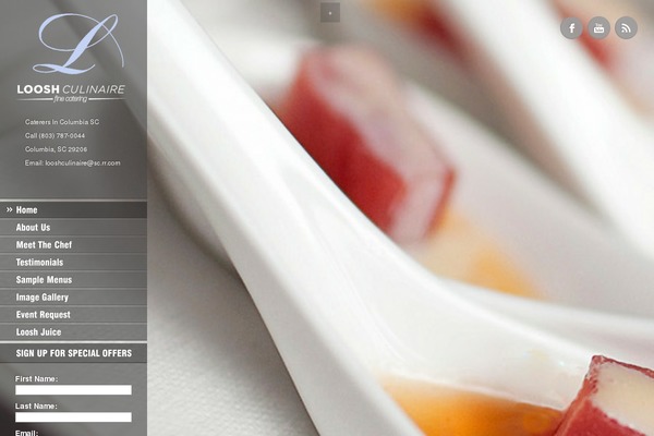 Ristorante theme site design template sample