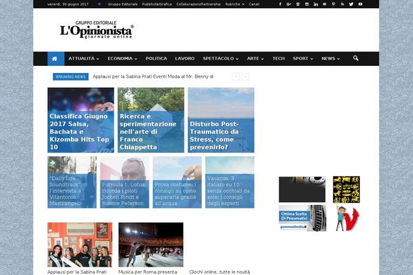 Newspaper theme site design template sample