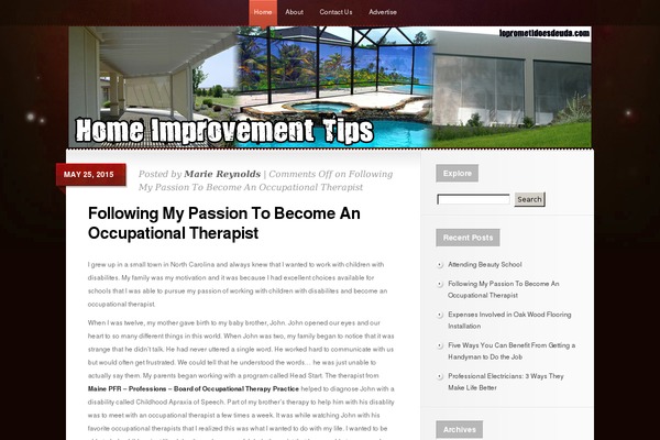 Glow theme site design template sample