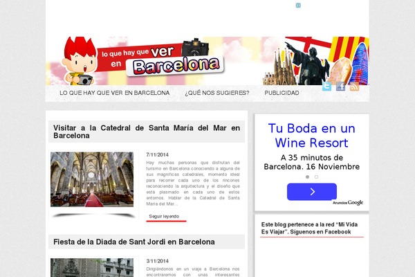 loquehayqueverenbarcelona.es site used Zonaviajesred