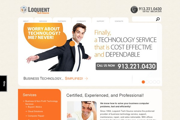 loquient.com site used Theme1032