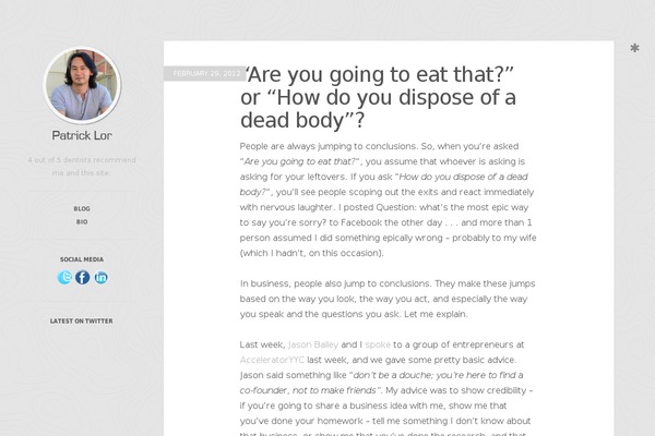 WordPress website example screenshot