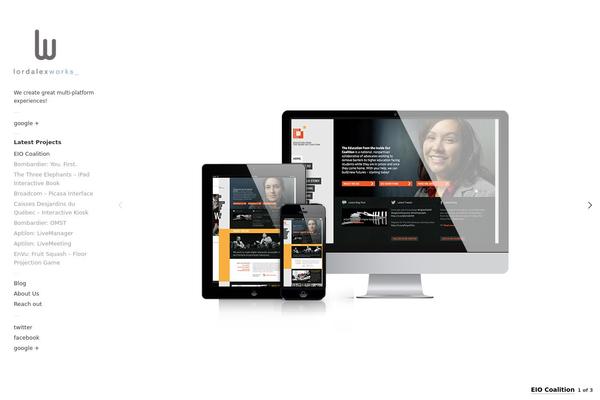 Touchfolio theme site design template sample