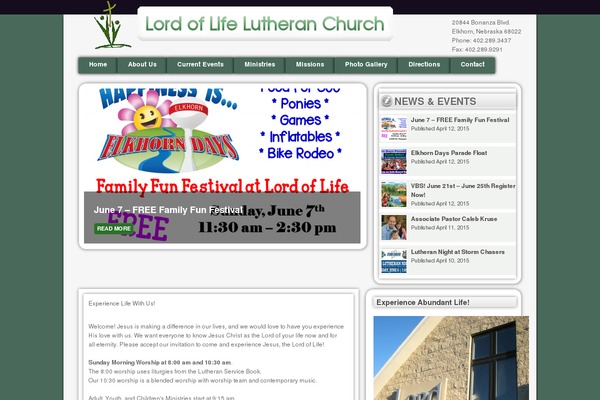 lordoflifeelkhorn.org site used Church-wp51