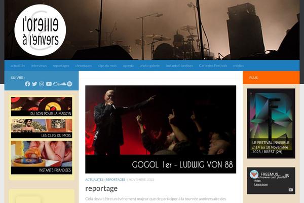 Hueman Child theme site design template sample