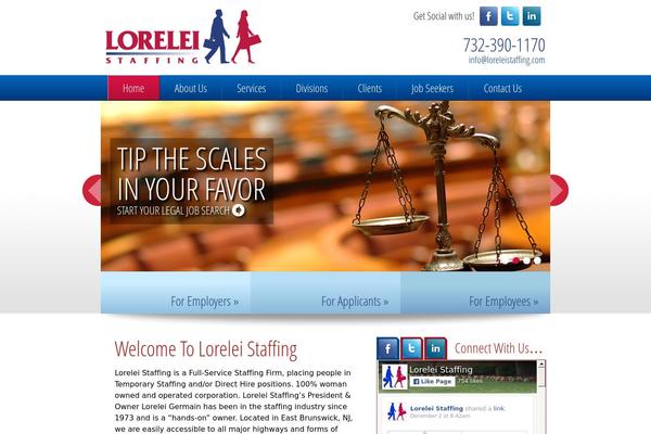 loreleistaffing.com site used Lorelei