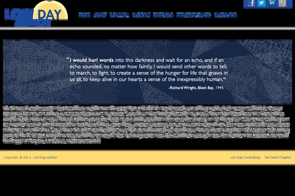 Minimal theme site design template sample